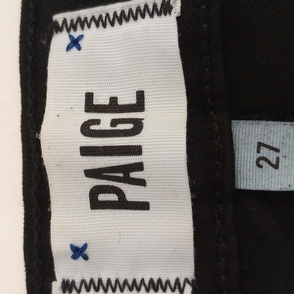 Paige Womens Jeans Sz 27 Black Verdugo Crop Skinny Stretch Basic Layer Comfy - Picture 2 of 10